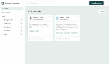 Bookmark Manager