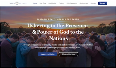 Faith based Non-Profit Website